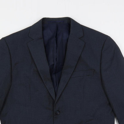 Mens UK Size 38 Ventura Regular Blue Suit Jacket