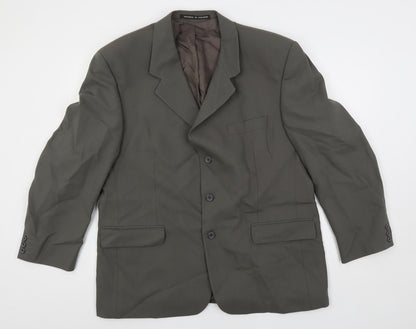 Mens UK Size 44 The Label Regular Grey Suit Jacket
