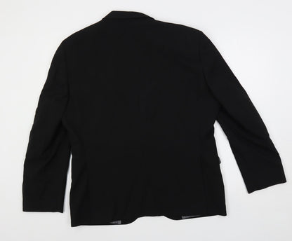 Mens UK Size 44 Ventura Regular Black Suit Jacket