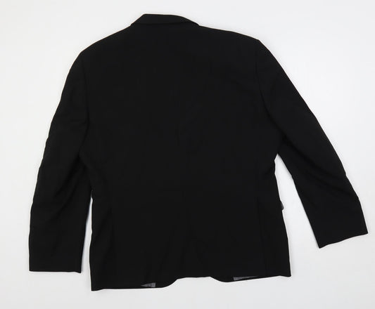Mens UK Size 44 Ventura Regular Black Suit Jacket