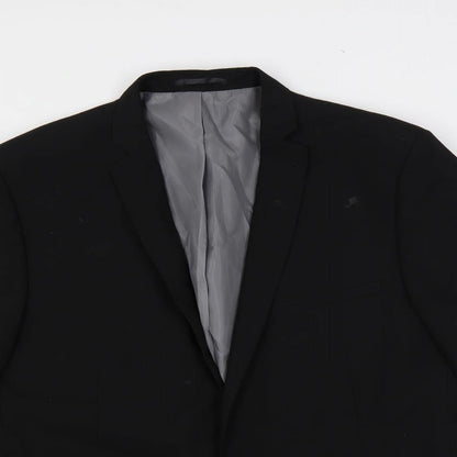 Mens UK Size 44 Ventura Regular Black Suit Jacket