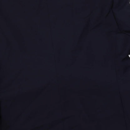 Santinelli Mens Blue Polyester Jacket Suit Jacket Size 46 Regular