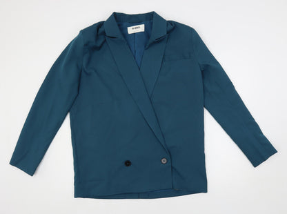 4th & Reckless Womens Green Jacket Blazer Size 8 Button - Oversized