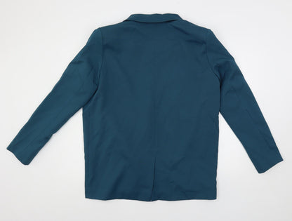 4th & Reckless Womens Green Jacket Blazer Size 8 Button - Oversized
