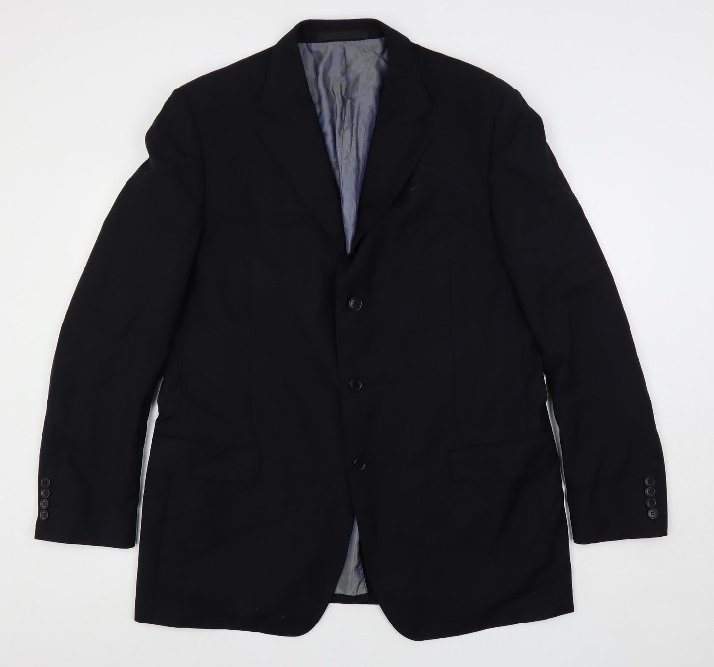 Mens UK Size 44 Marks and Spencer Regular Blue Suit Jacket