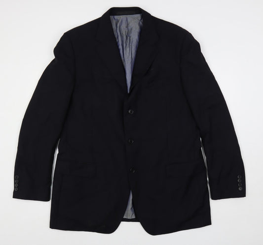 Mens UK Size 44 Marks and Spencer Regular Blue Suit Jacket