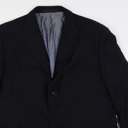 Mens UK Size 44 Marks and Spencer Regular Blue Suit Jacket