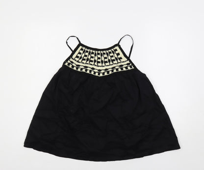 Womens UK Size 10 Per Una Black Basic Tank