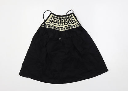 Womens UK Size 10 Per Una Black Basic Tank