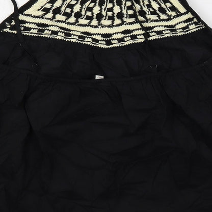 Womens UK Size 10 Per Una Black Basic Tank