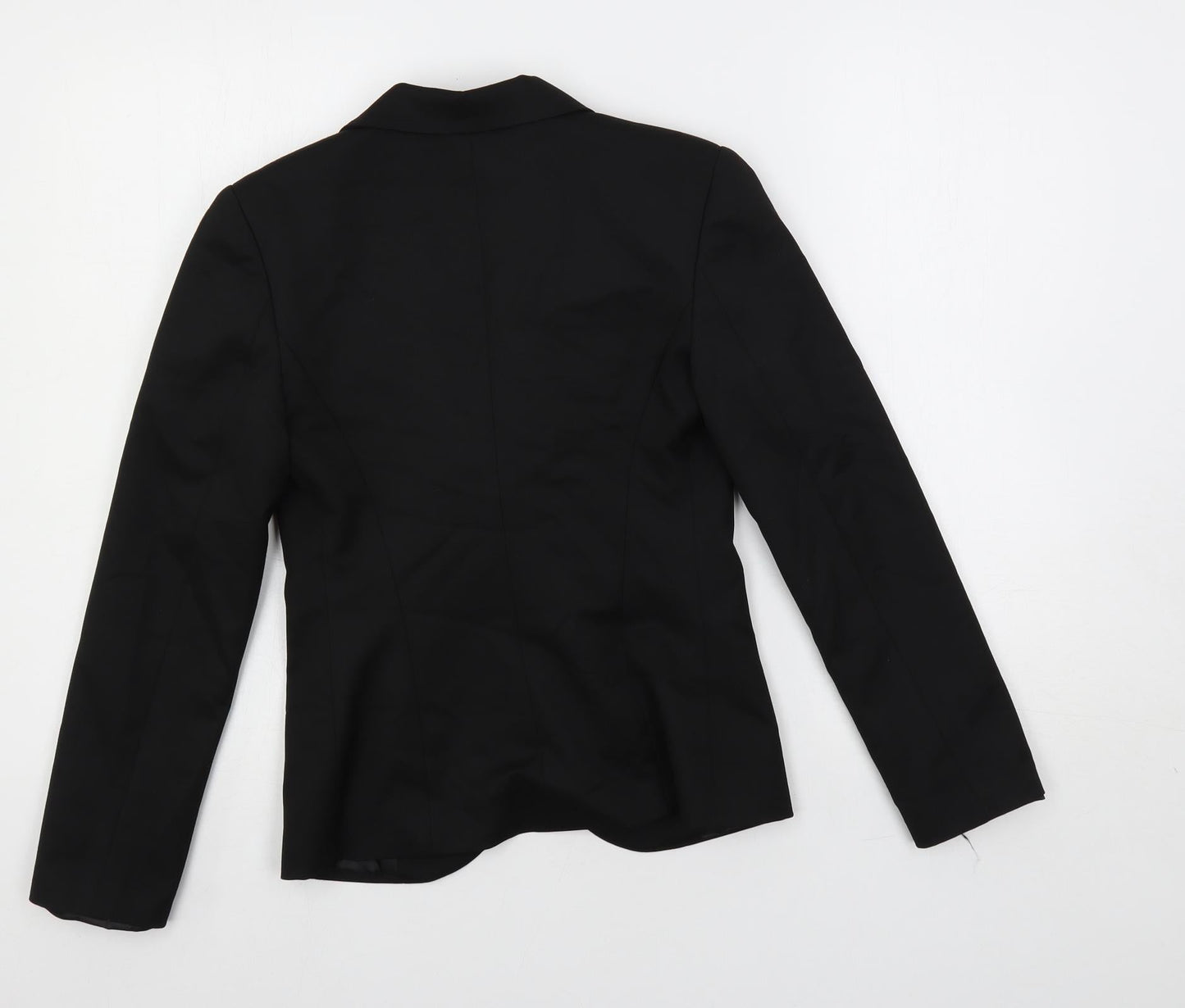 ModalanD Womens Black Jacket Blazer Size 8 Button