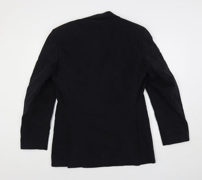 Mens UK Size 38 Blazer Black Jacket