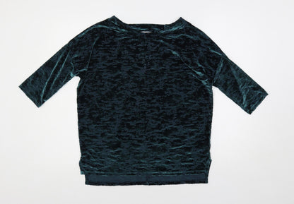 Womens UK Size 10 NEXT Green Basic Blouse