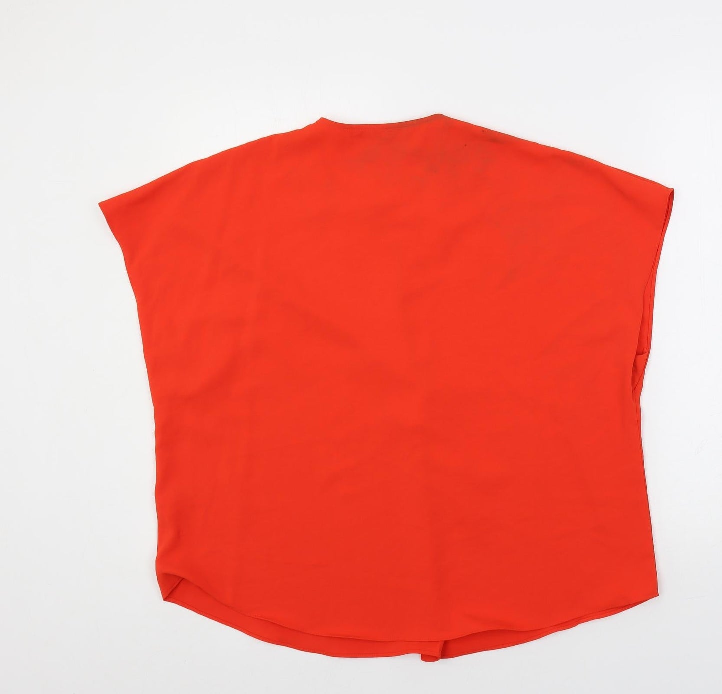 Womens UK Size 12 Marks and Spencer Red Basic Blouse