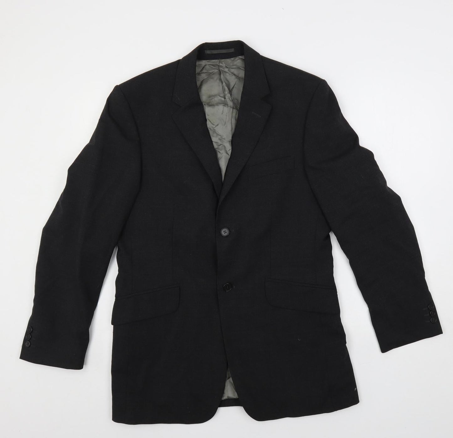 Mens UK Size 38 Karl Jackson Regular Black Suit Jacket