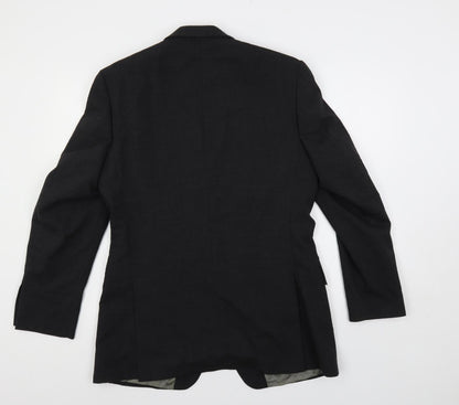 Mens UK Size 38 Karl Jackson Regular Black Suit Jacket