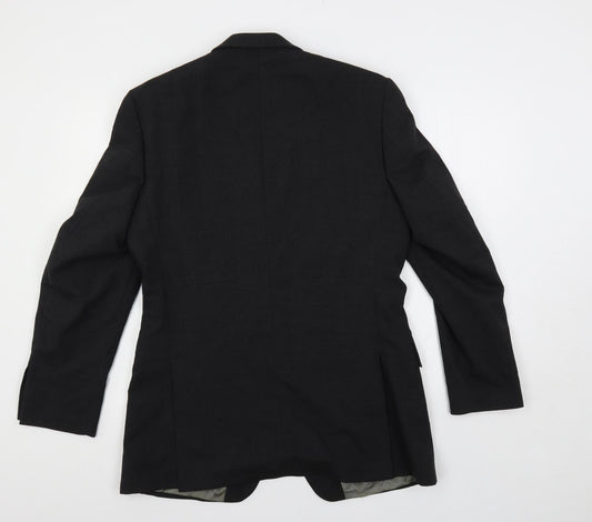 Mens UK Size 38 Karl Jackson Regular Black Suit Jacket
