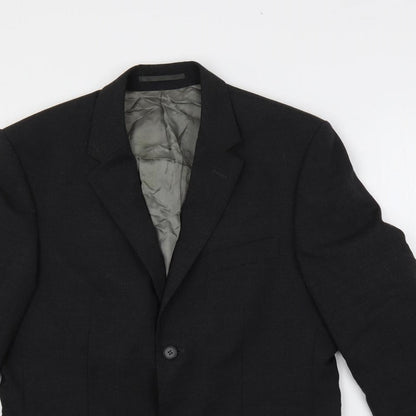 Mens UK Size 38 Karl Jackson Regular Black Suit Jacket