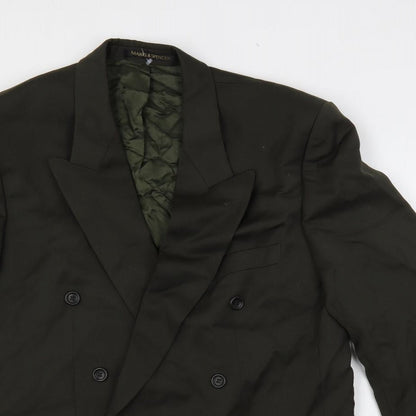 Mens UK Size 40 Marks and Spencer Regular Green Suit Jacket