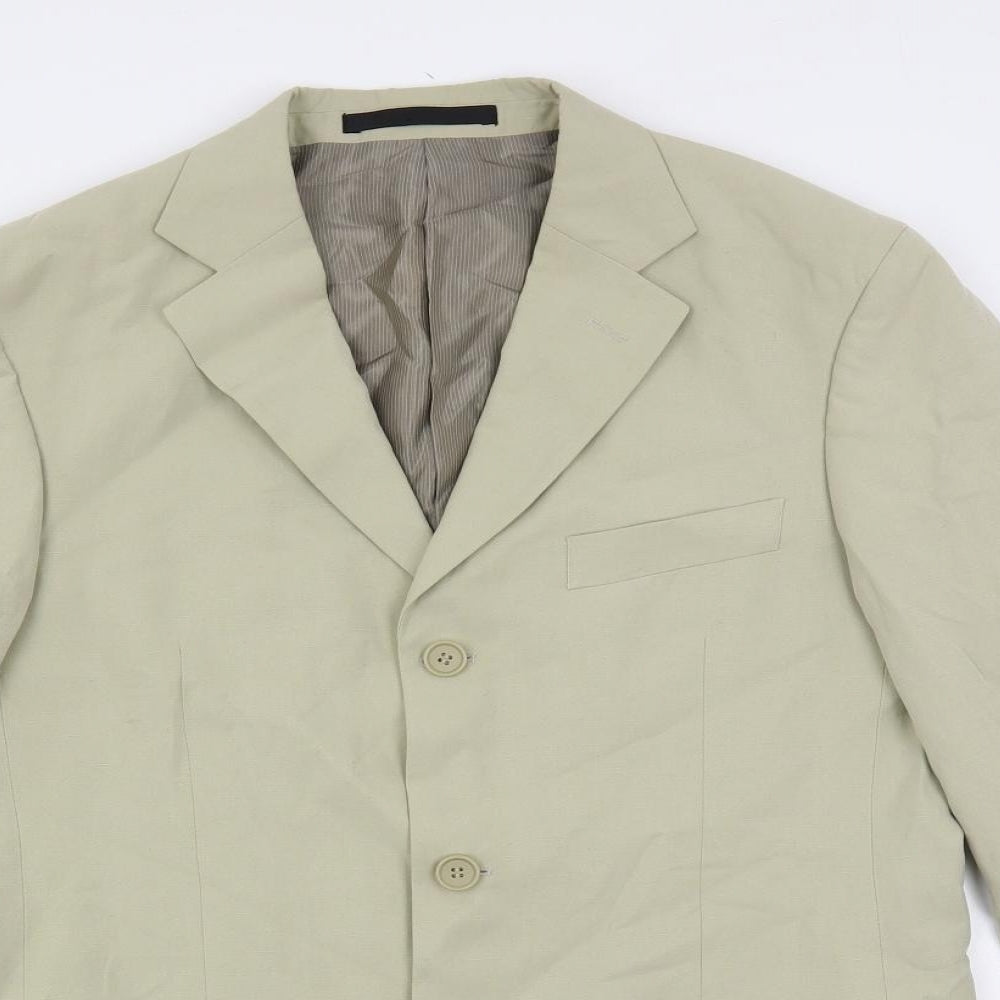 Mens UK Size 38 Marks and Spencer Regular Beige Suit Jacket