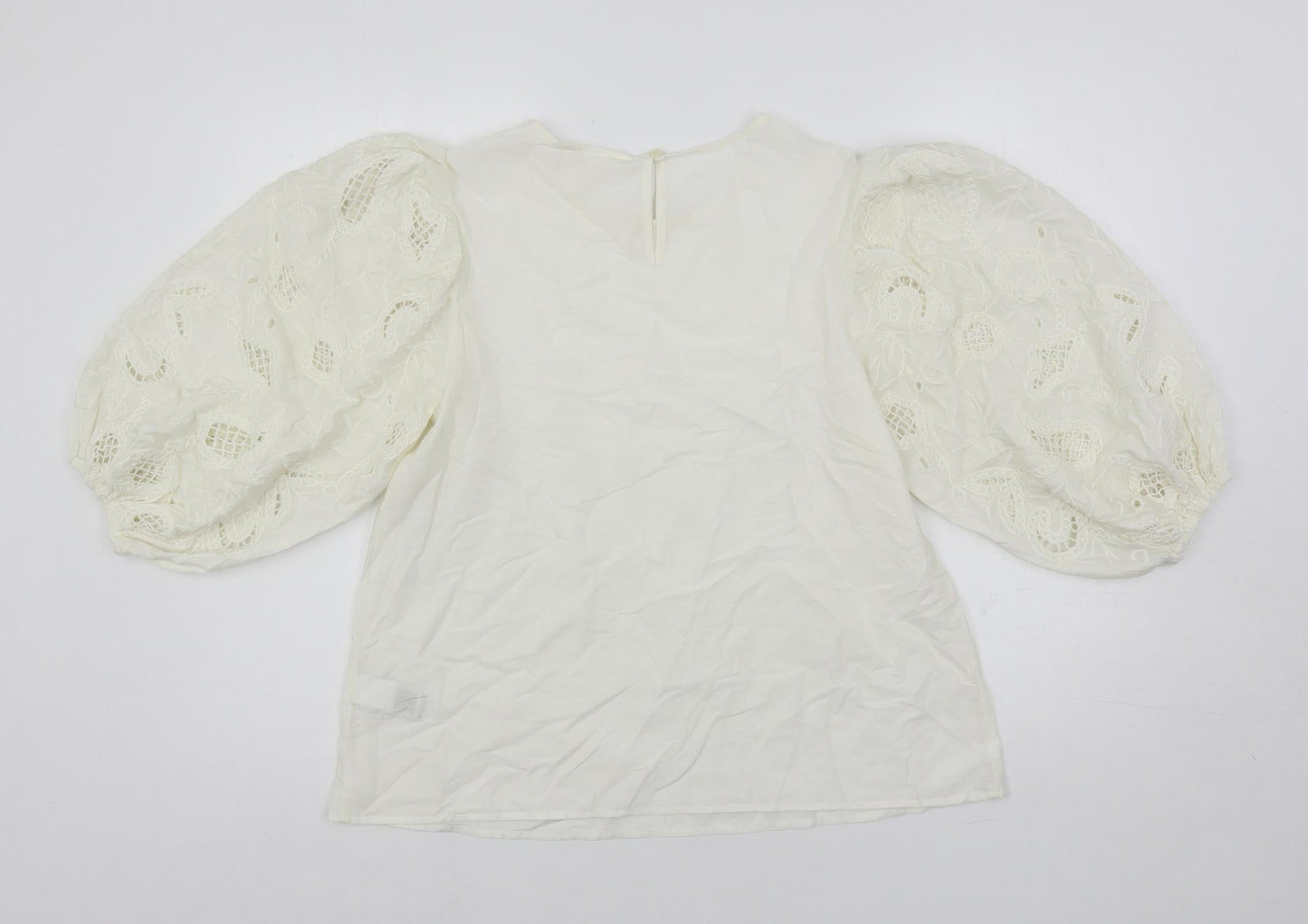 Womens UK Size 8 Per Una Ivory Basic Blouse