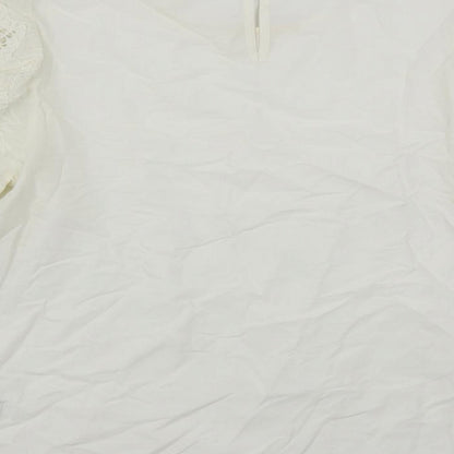 Womens UK Size 8 Per Una Ivory Basic Blouse