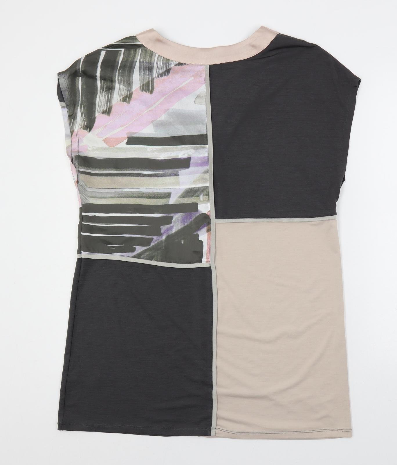 Womens UK Size 12 NEXT Multicoloured Tunic Blouse