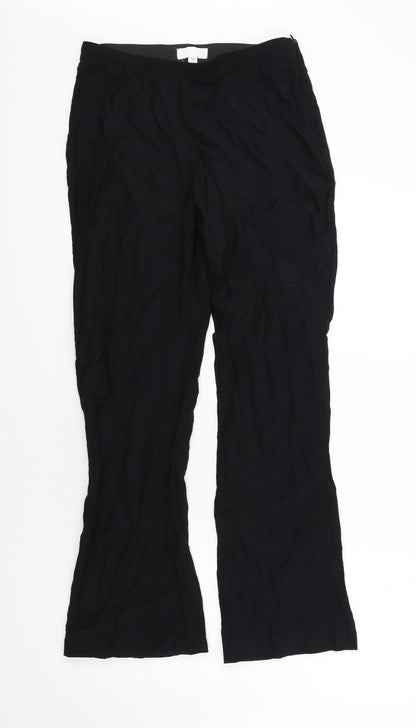 Womens UK Size 12 H&M Regular Fit  Black Trousers