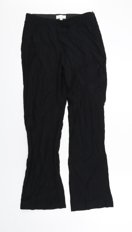 Womens UK Size 12 H&M Regular Fit  Black Trousers