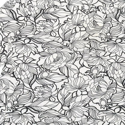 Damart Womens White Floral Polyester Basic Blouse Size 10 V-Neck