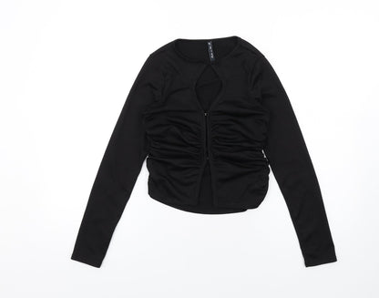 Womens UK Size 10 As You Black Basic Blouse