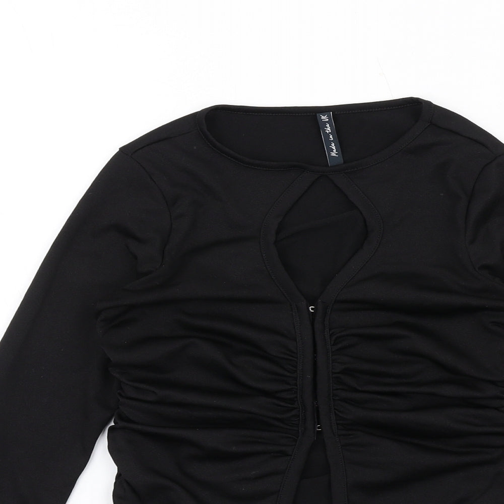 Womens UK Size 10 As You Black Basic Blouse