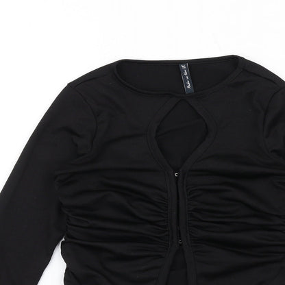 Womens UK Size 10 As You Black Basic Blouse