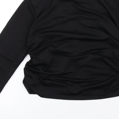 Womens UK Size 10 As You Black Basic Blouse
