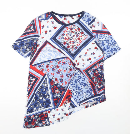 Womens UK Size 14 Marks and Spencer Multicoloured Basic Blouse