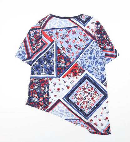 Womens UK Size 14 Marks and Spencer Multicoloured Basic Blouse