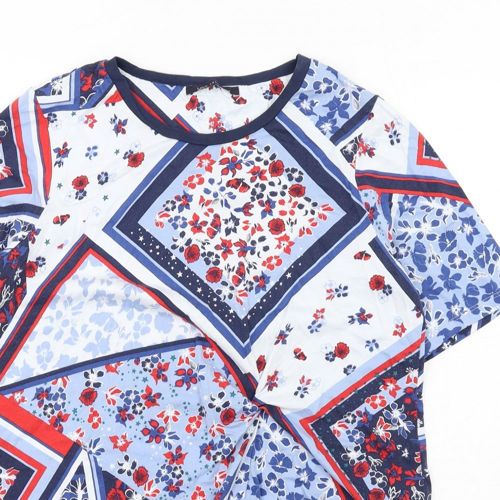 Womens UK Size 14 Marks and Spencer Multicoloured Basic Blouse
