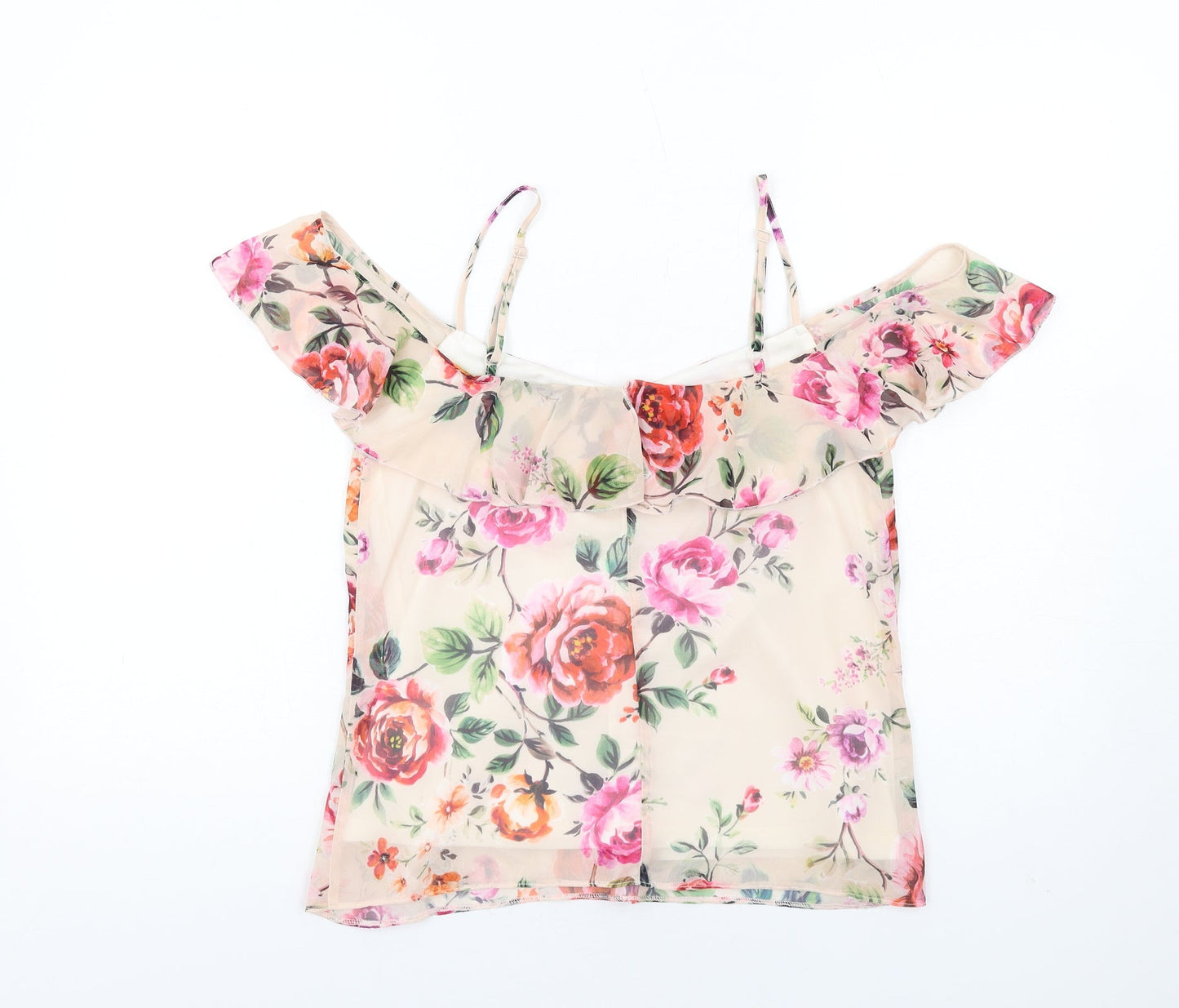 Womens UK Size 10 Very Multicoloured Basic Blouse