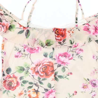 Womens UK Size 10 Very Multicoloured Basic Blouse