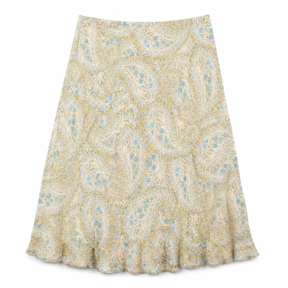 Womens UK Size 18 Classic A-Line Chiffon Skirt