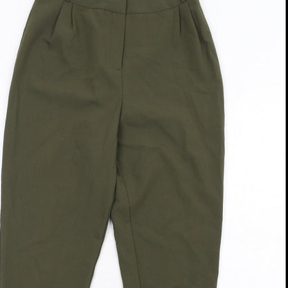Missguided Womens Green Polyester Dress Pants Trousers Size 8 L29 in Regular Zip