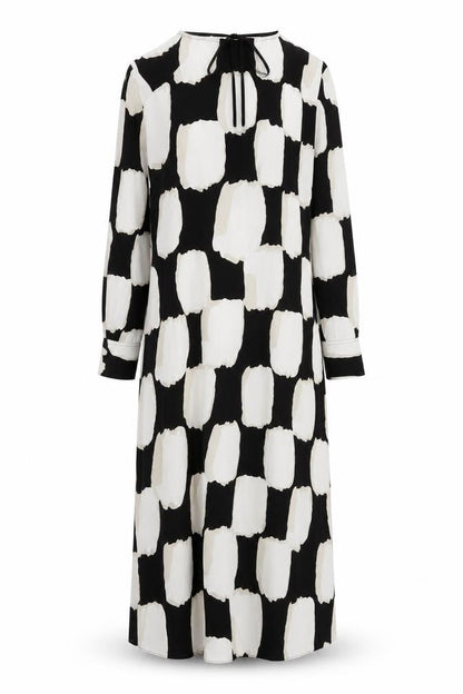 Marks and Spencer Womens Multicoloured Geometric Viscose Maxi Size 8 Round Neck Zip