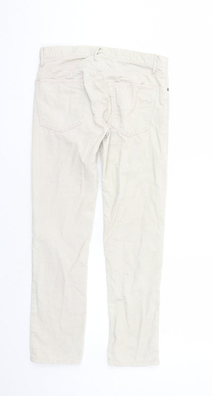 Gap Womens Beige Cotton Boyfriend Jeans Size 30 in L28 in Regular Zip
