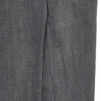 Denim & Co. Womens Grey Cotton Skinny Jeans Size 12 L27 in Regular Zip