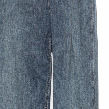 Topshop Womens Blue Cotton Skinny Jeans Size 26 in L31 in Regular Zip