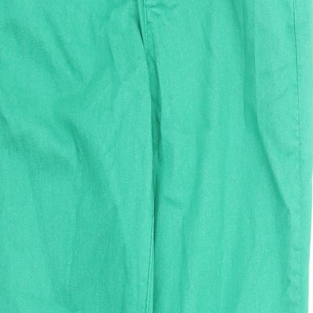 United Colors of Benetton Womens Green Cotton Jegging Jeans Size 26 in L27 in Regular Zip