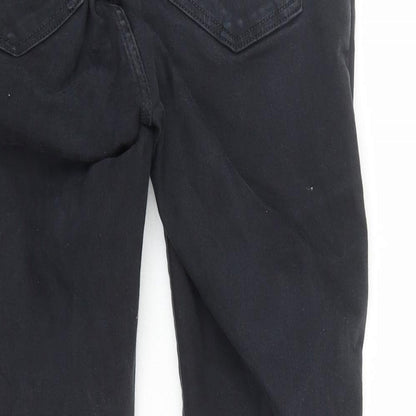 Topshop Womens Black Cotton Jegging Jeans Size 32 in L26 in Regular