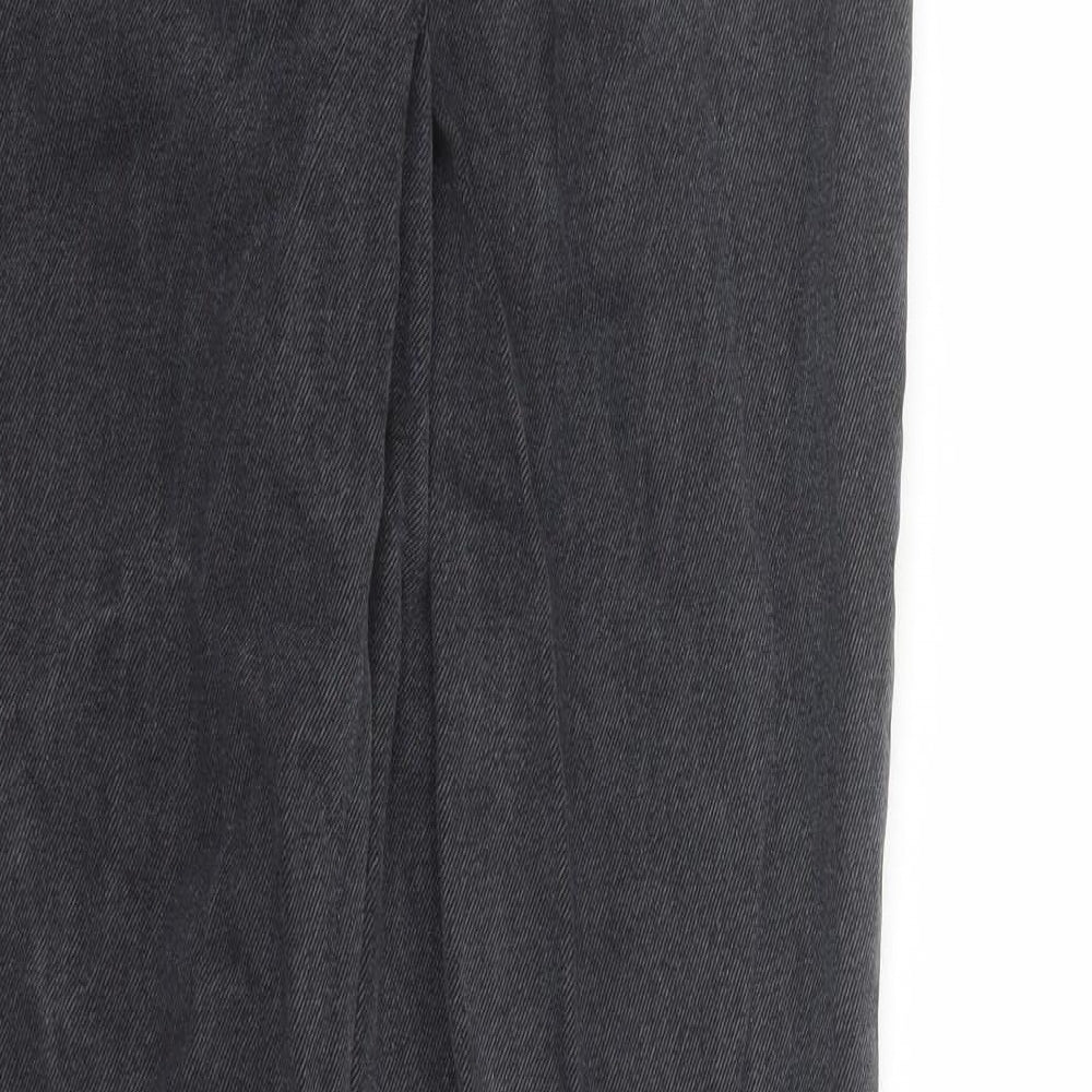 Na-kd Womens Black Polyester Straight Jeans Size 26 in L30 in Regular Zip