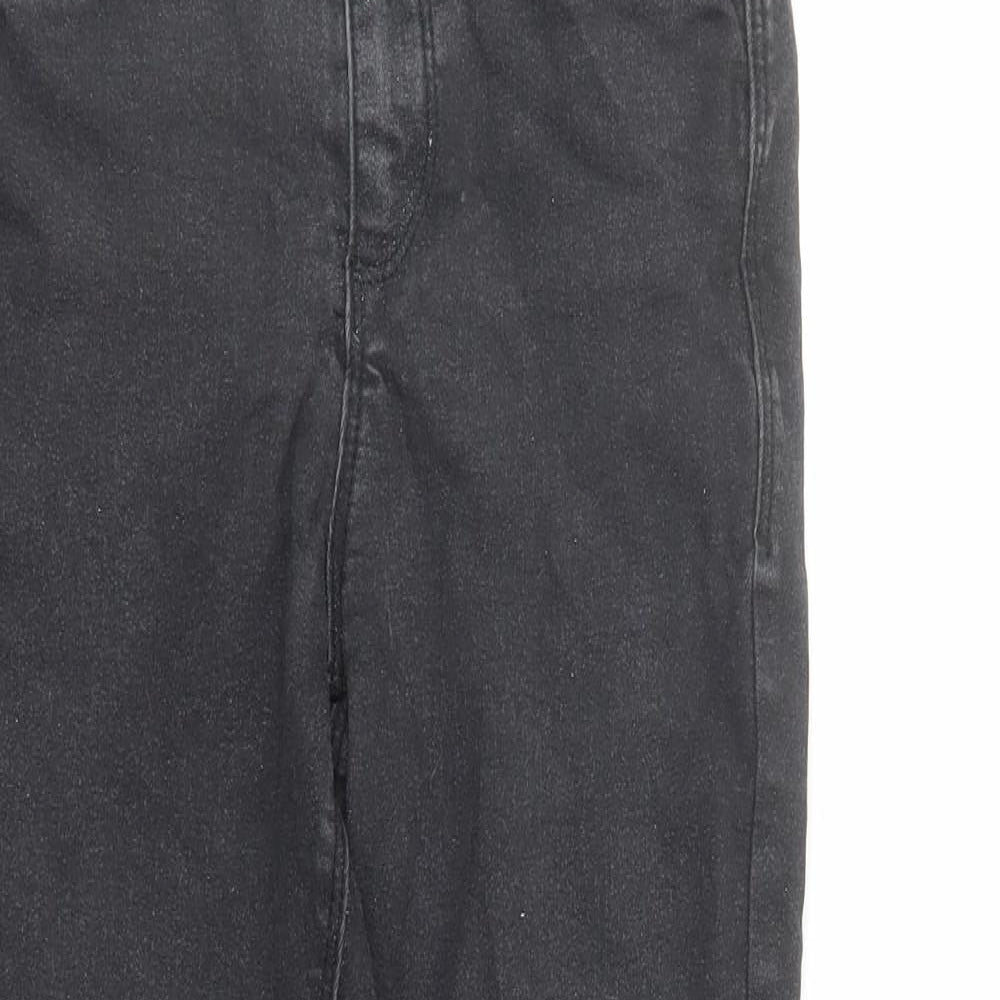 Dorothy Perkins Womens Black Cotton Skinny Jeans Size 8 L26 in Regular Zip - Glitter