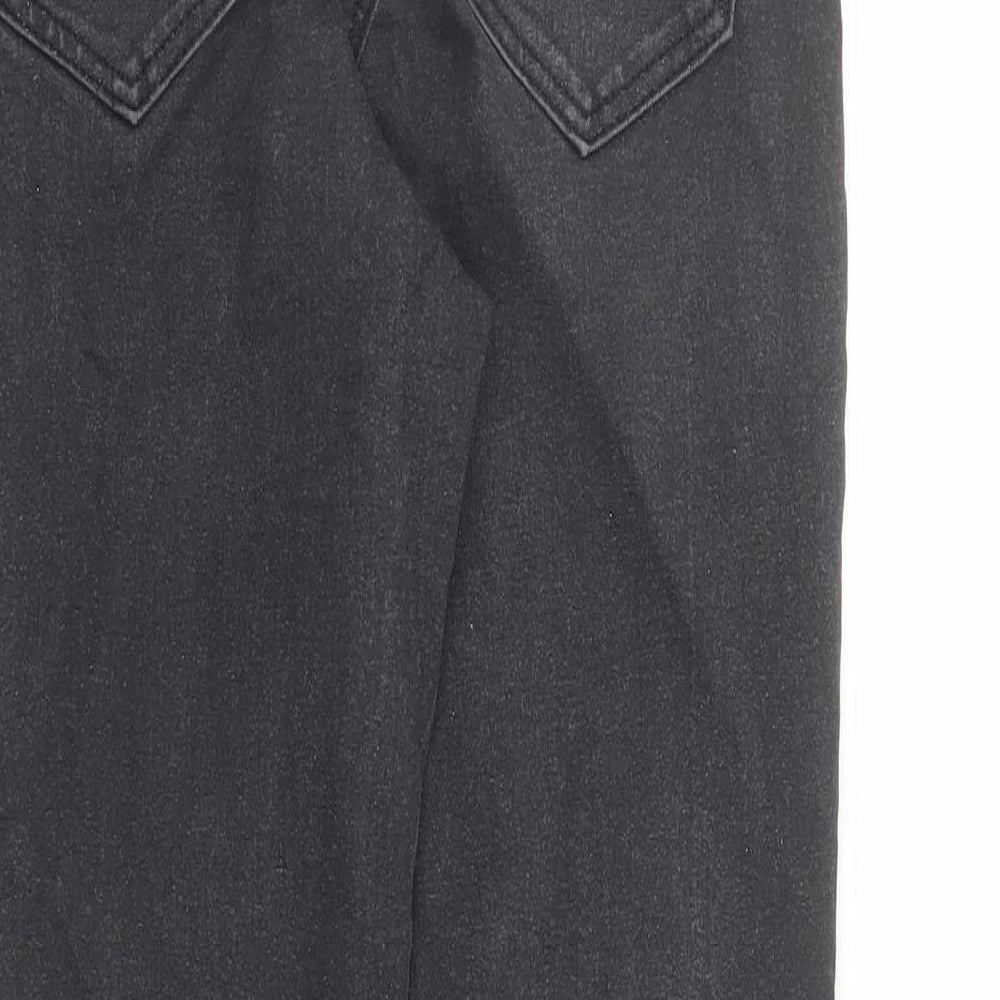 Dorothy Perkins Womens Black Cotton Skinny Jeans Size 8 L26 in Regular Zip - Glitter